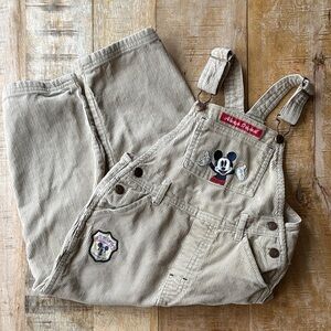 Vintage Mickey Boys Corduroy Overalls 5t